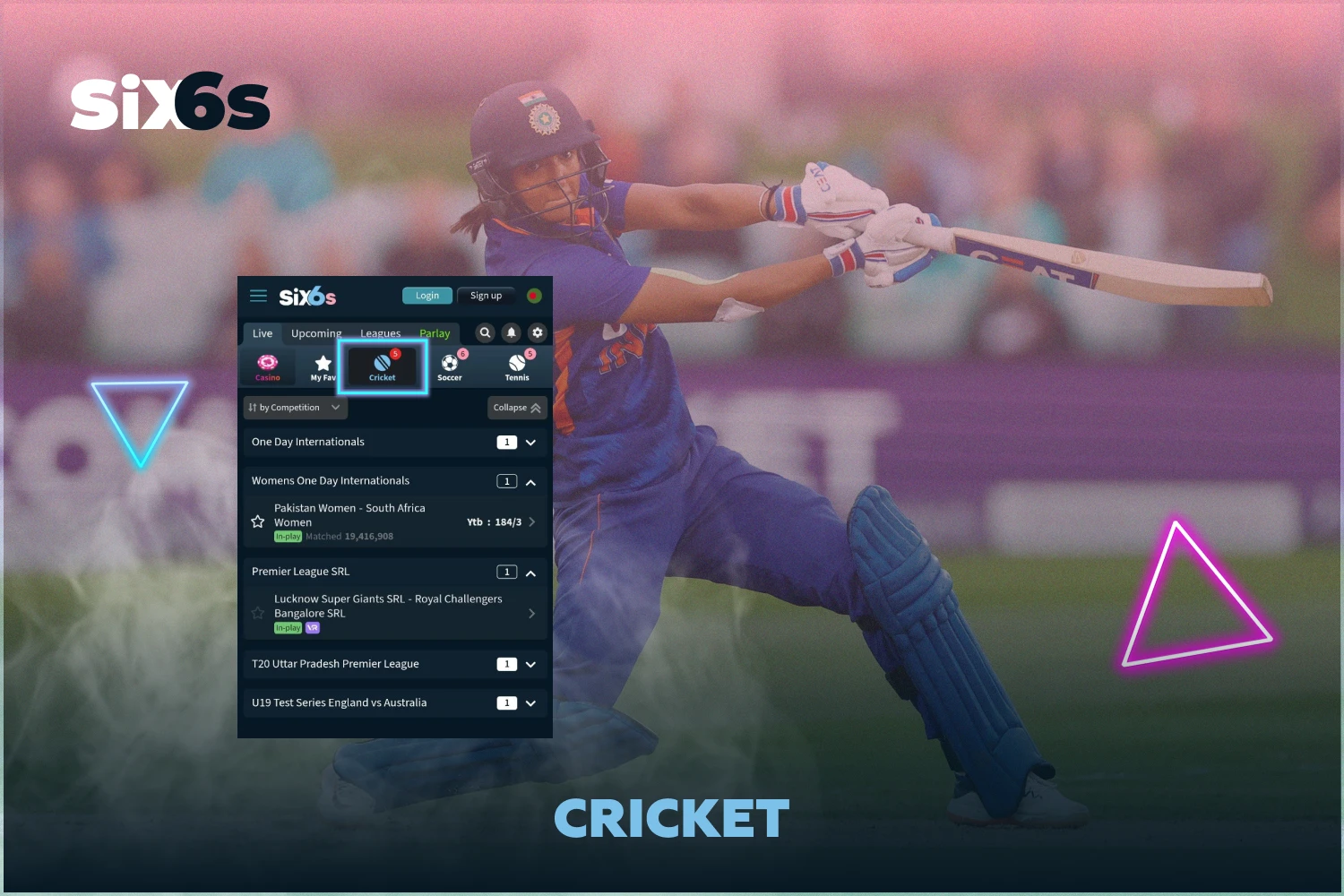 Six6s offers everything Bangladeshi players need to bet on cricket