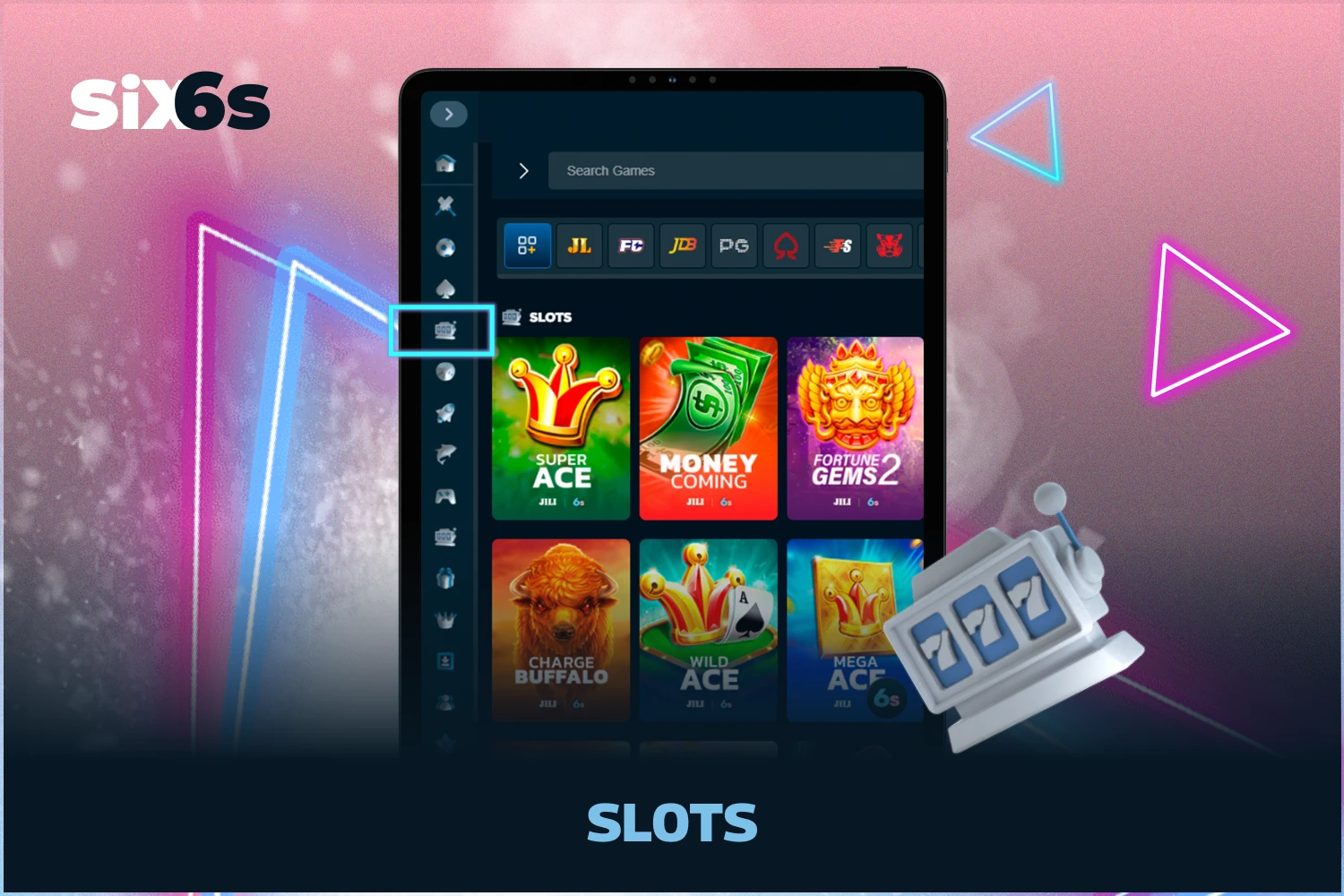 The Slots section featured at Six6s Casino contains some of the most popular slots in Bangladesh